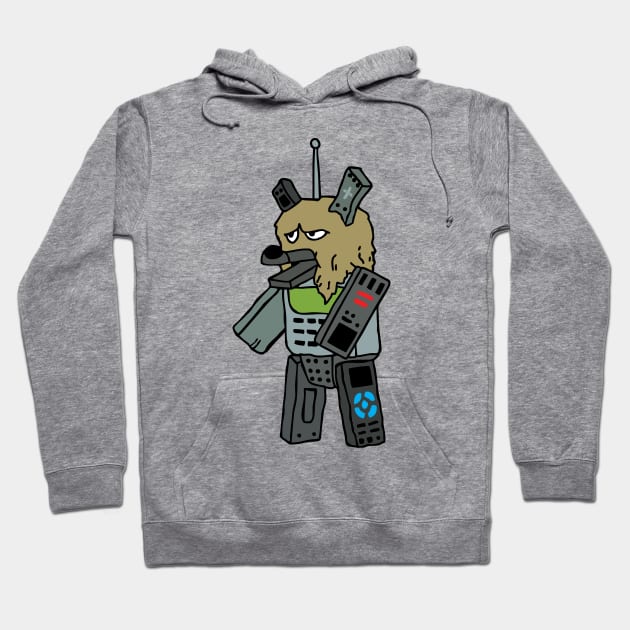Silly remote control monster guy Hoodie by old_school_designs